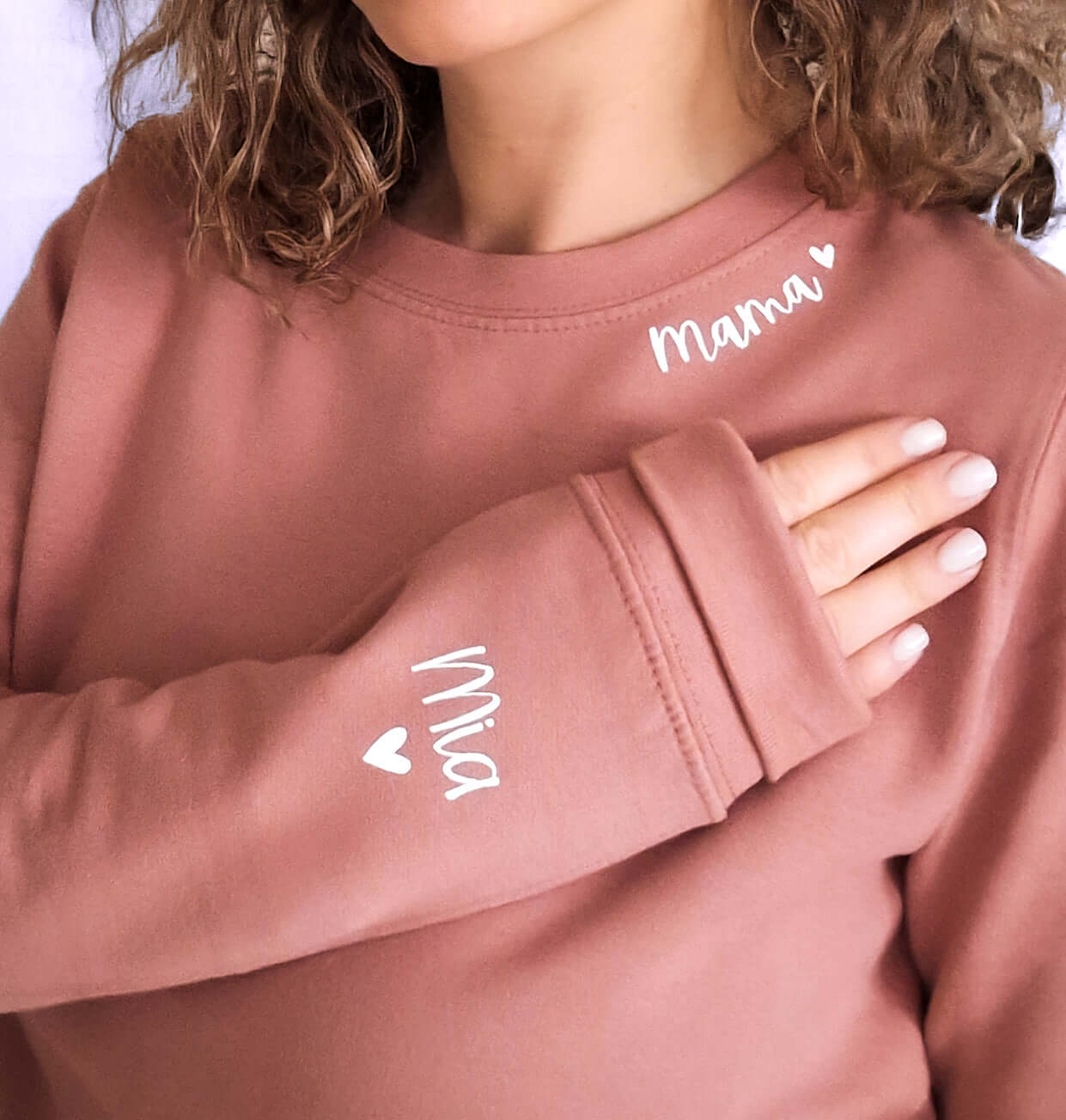 I Wear My Heart On My Sleeve Personalised Sweatshirt. - Put A Name On It