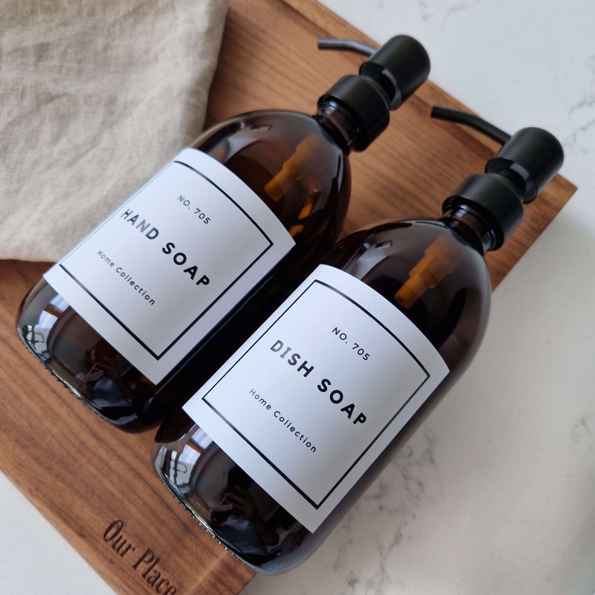 Personalised Labels for shampoo, hand soap, shower gel, lotion, etc. - Put A Name On It