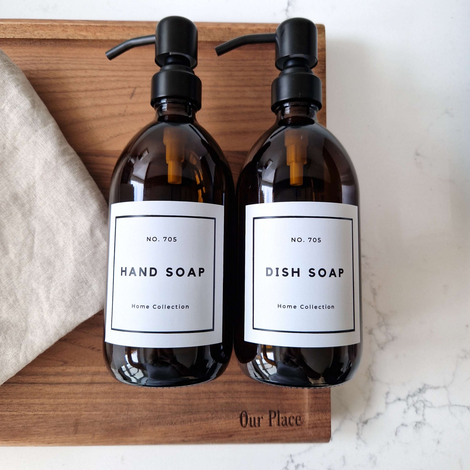 Personalised Labels for shampoo, hand soap, shower gel, lotion, etc. - Put A Name On It