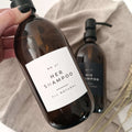 Personalised Labels for shampoo, conditioner, shower gel, lotion, etc. - Put A Name On It
