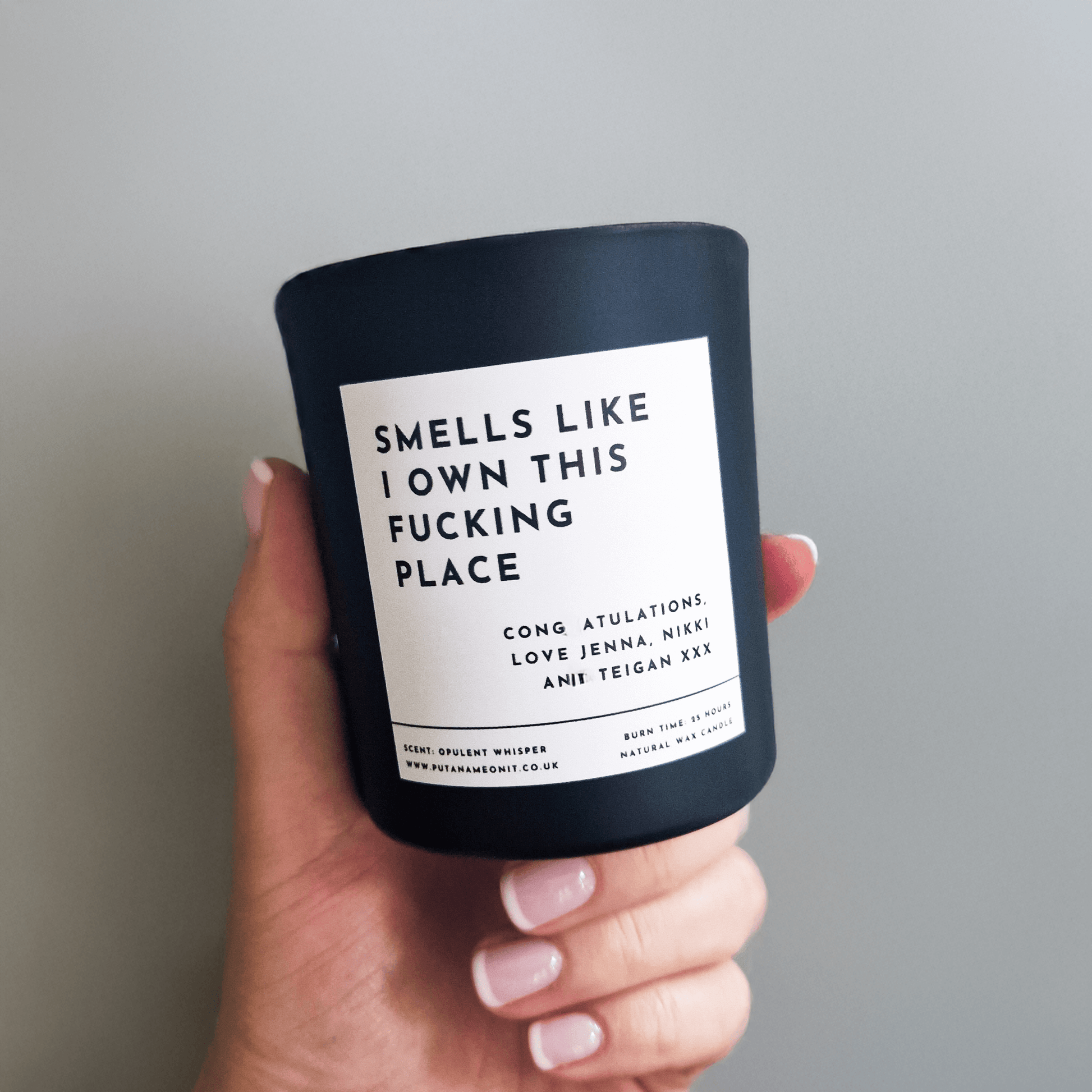 New Home Candle. Homeowner gift. New Home Gifts. Funny Housewarming Gifts. - Put A Name On It
