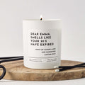 Your Thirties Have Expired. Funny, Personalised Candle For 40 Years Old. - Put A Name On It