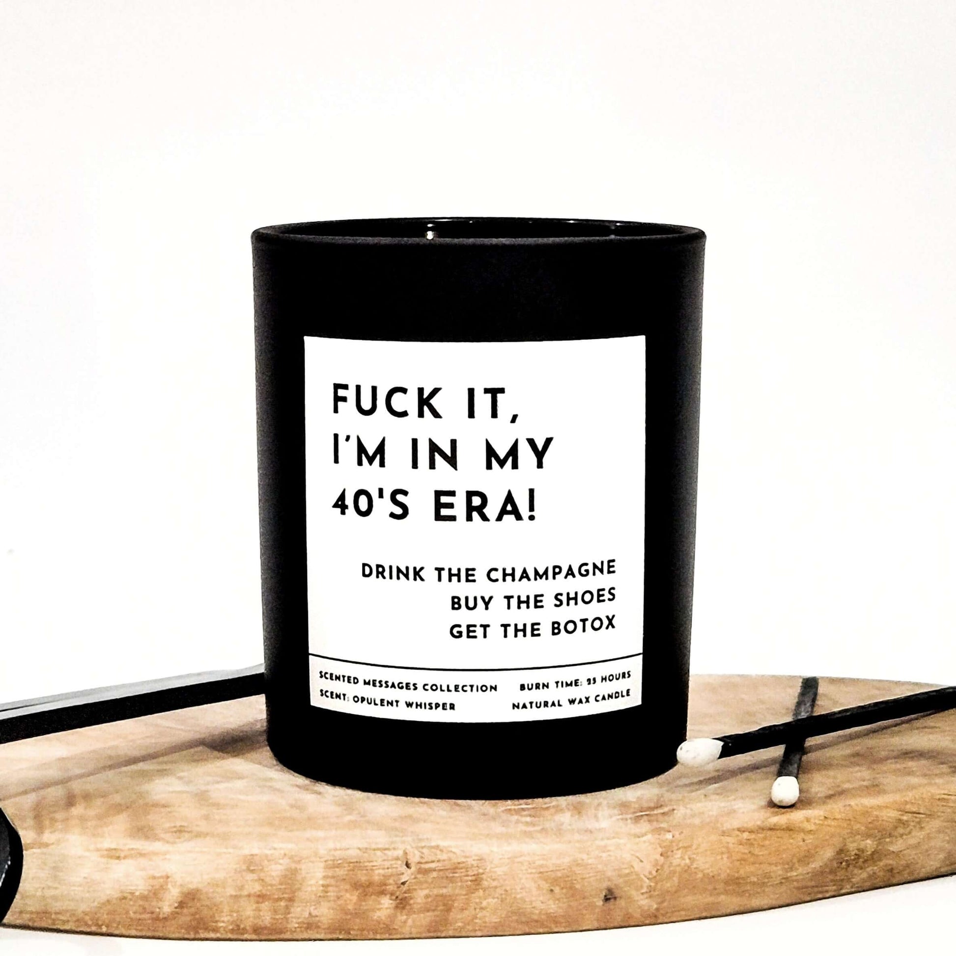 Funny 40th Birthday Gift. Funny Gift for 40 Years Old. Personalised Funny 40th Birthday Candle - Put A Name On It