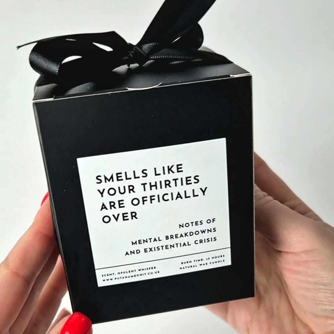 Your Thirties Have Expired. Funny, Personalised Candle For 40 Years Old. - Put A Name On It