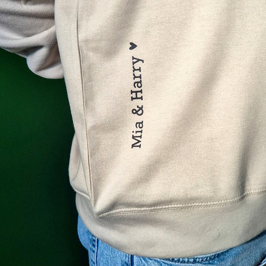 Personalised Sweatshirt for Dad | Jumper with Child’s Name | Gift for Dad - Put A Name On It