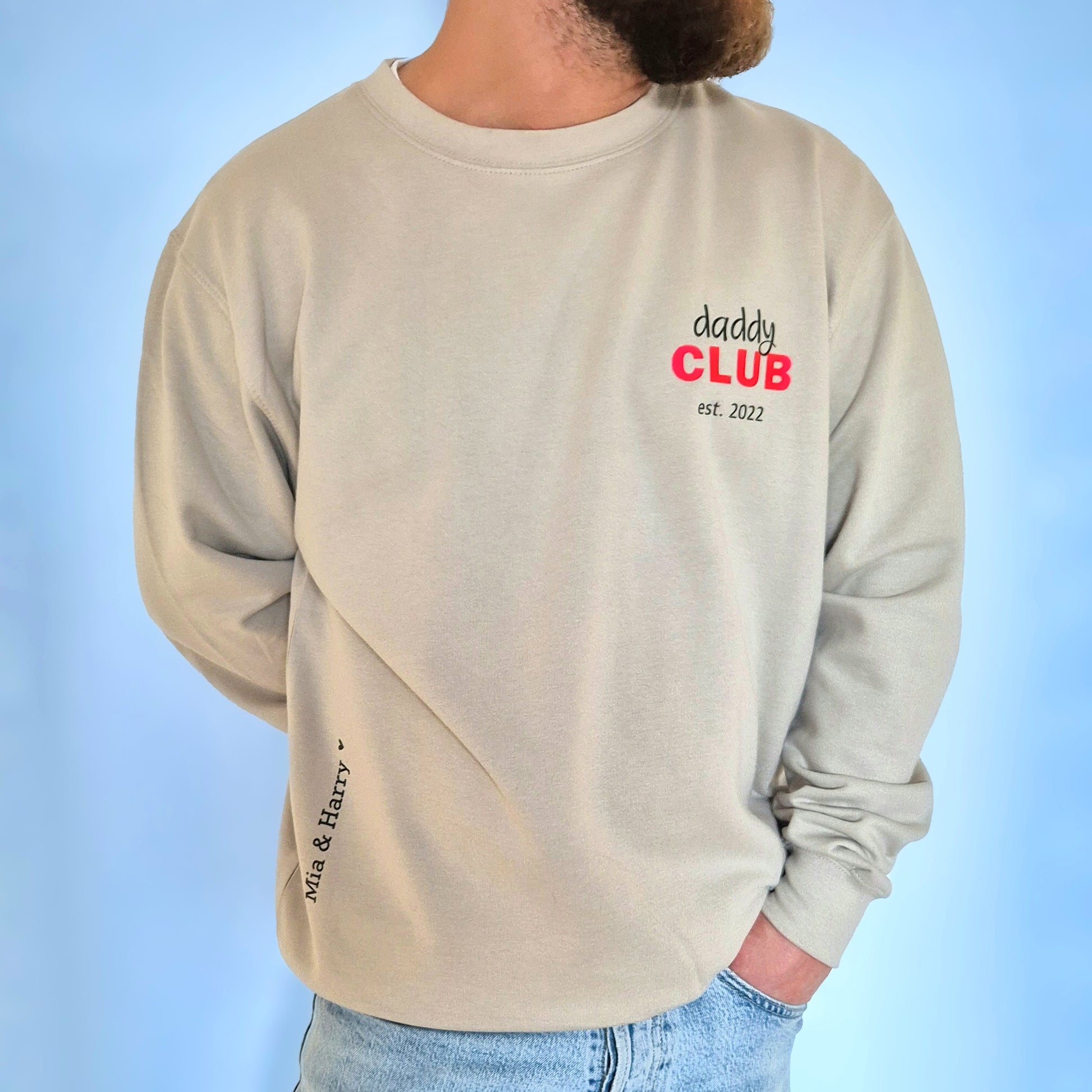 Personalised Sweatshirt for Dad | Jumper with Child’s Name | Gift for Dad - Put A Name On It