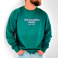 Personalised mum sweatshirt – CEO of Tired Mums Club in a neutral colour.