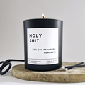 Funny Promotion Gift. Personalised Gift For Friends. New Job Gifts. Promotion Gifts. Holy Shit Candle. Promotion Candle - Put A Name On It