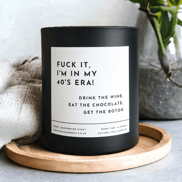 Funny 40th Birthday Gift. Funny Gift for 40 Years Old. Personalised Funny 40th Birthday Candle - Put A Name On It