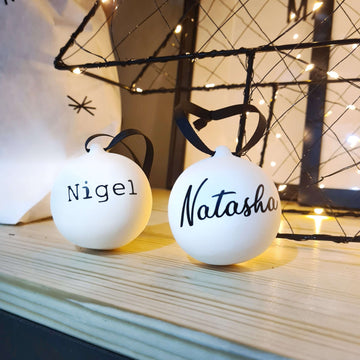 Personalised Christmas Bauble 5.5cm - Put A Name On It