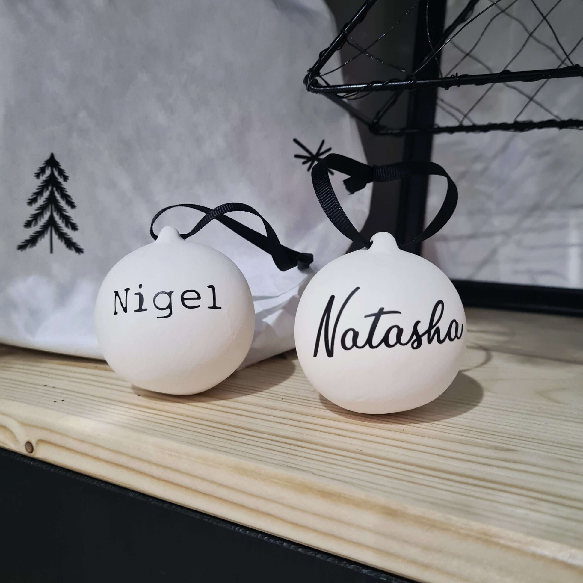 Personalised Christmas Bauble 5.5cm - Put A Name On It