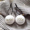 Personalised Ceramic Christmas Baubles. Christmas decorations. Christmas ornaments. Personalised ornaments. Christmas Gifts - Put A Name On It