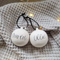 Personalised Ceramic Christmas Baubles. Christmas decorations. Christmas ornaments. Personalised ornaments - Put A Name On It