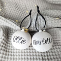 Personalised Ceramic Christmas Baubles. Christmas decorations. Christmas ornaments. Personalised ornaments - Put A Name On It