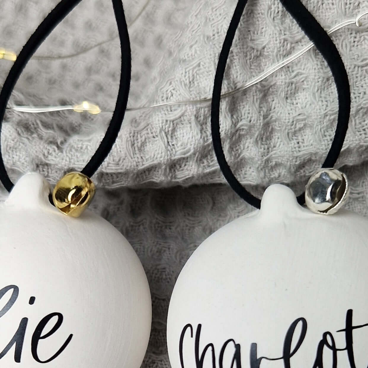Personalised Ceramic Christmas Baubles. Christmas decorations. Christmas ornaments. Personalised ornaments. Christmas Gifts - Put A Name On It