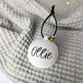 Personalised Ceramic Christmas Baubles. Christmas decorations. Christmas ornaments. Personalised ornaments - Put A Name On It