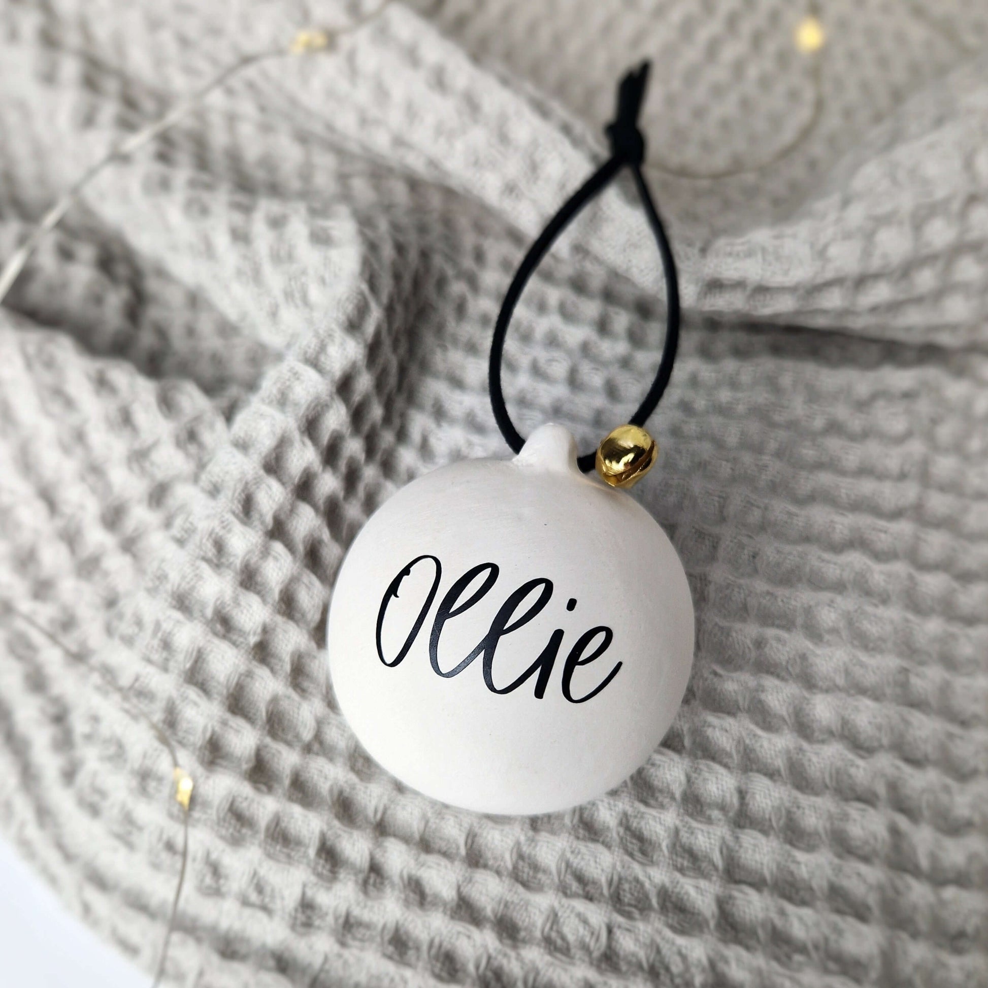 Personalised Ceramic Christmas Baubles. Christmas decorations. Christmas ornaments. Personalised ornaments - Put A Name On It
