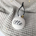 Personalised Ceramic Christmas Baubles. Christmas decorations. Christmas ornaments. Personalised ornaments. Christmas Gifts - Put A Name On It