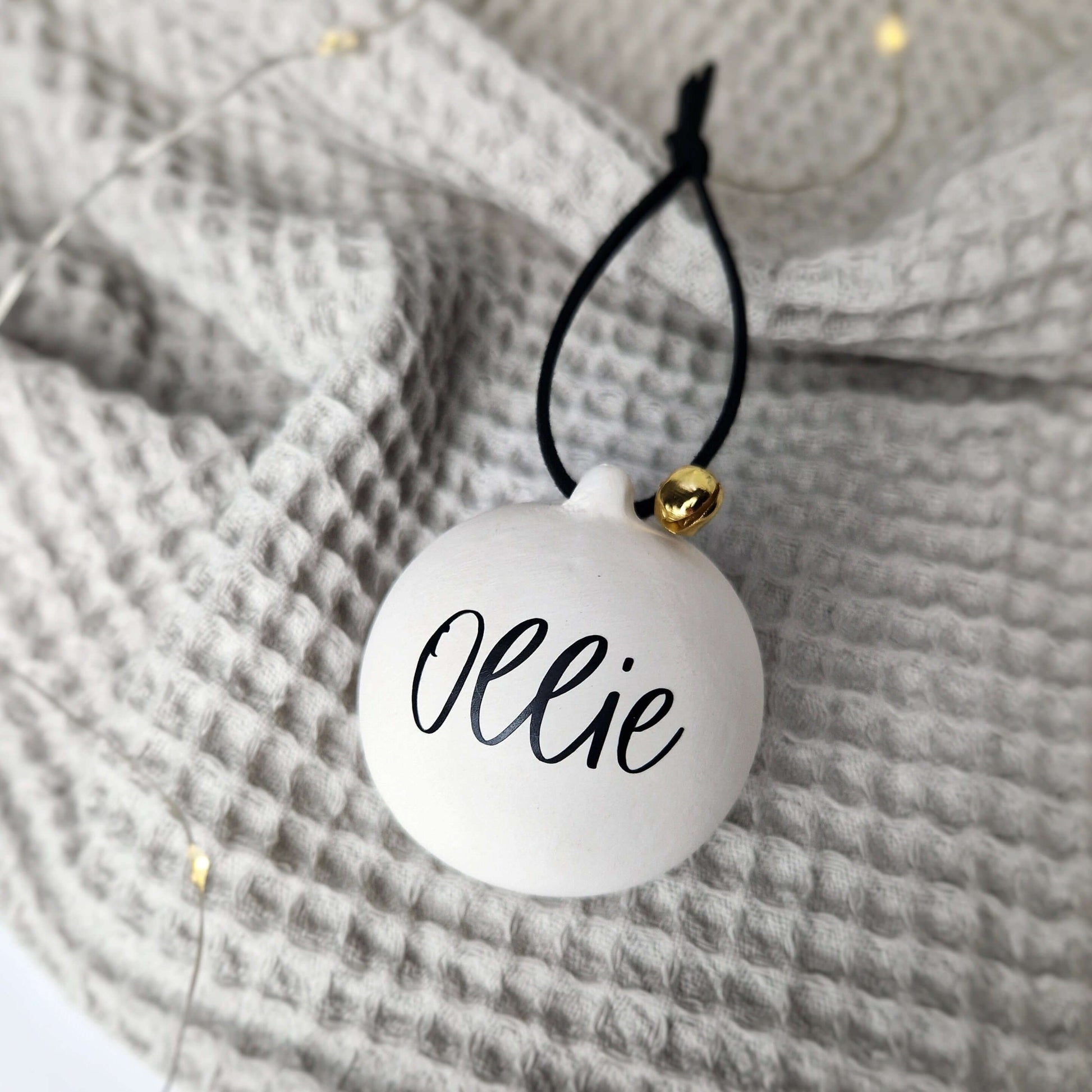 Personalised Ceramic Christmas Baubles. Christmas decorations. Christmas ornaments. Personalised ornaments. Christmas Gifts - Put A Name On It