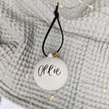 Personalised Ceramic Christmas Baubles. Christmas decorations. Christmas ornaments. Personalised ornaments - Put A Name On It