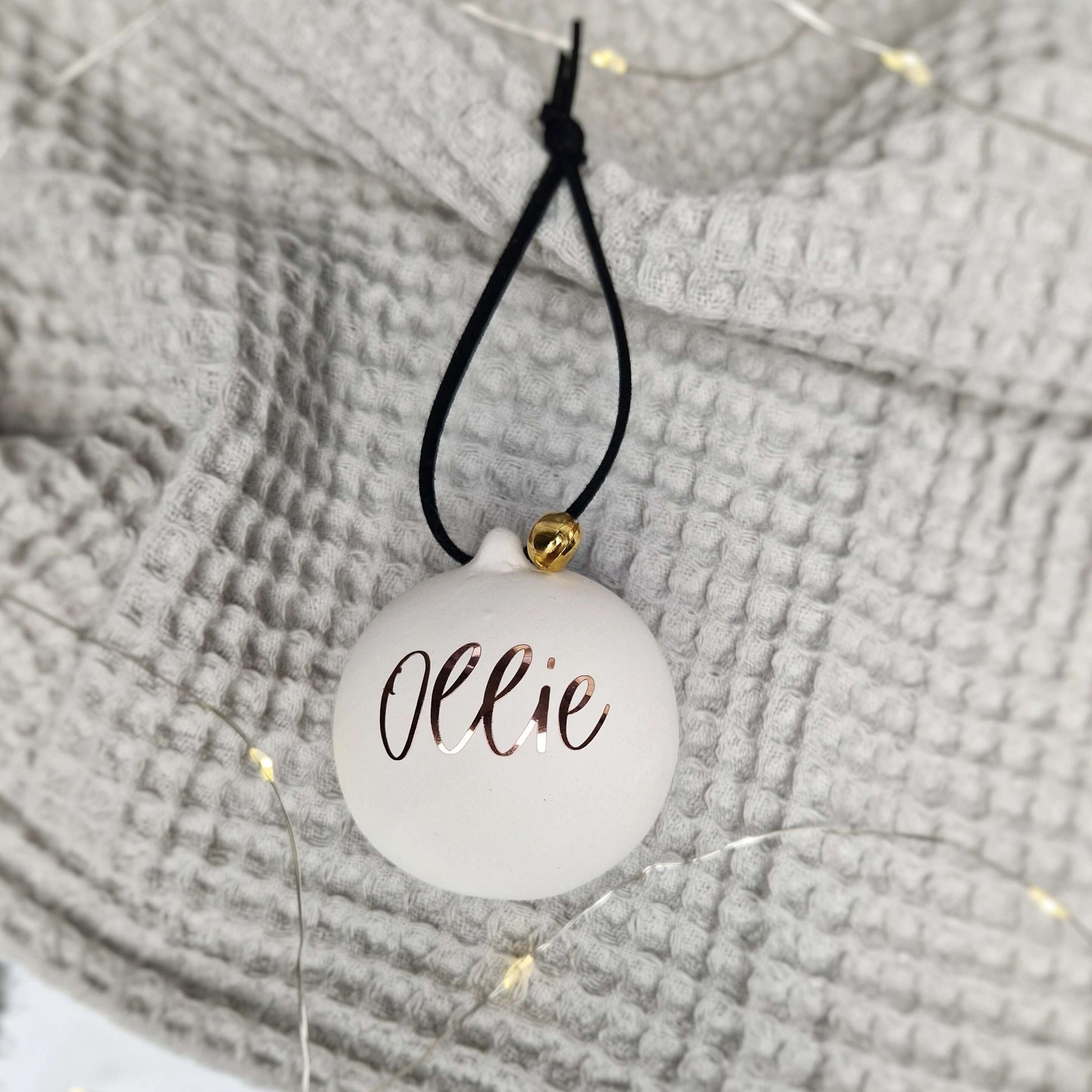 Personalised Ceramic Christmas Baubles. Christmas decorations. Christmas ornaments. Personalised ornaments. Christmas Gifts - Put A Name On It
