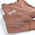 Personalised Sweatshirt with Your Favourite Quote. Personalised Quote Sweatshirt. - Put A Name On It