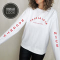 Naughty or Nice Christmas Sweatshirt. Christmas Jumper. Funny Christmas Jumper - Put A Name On It