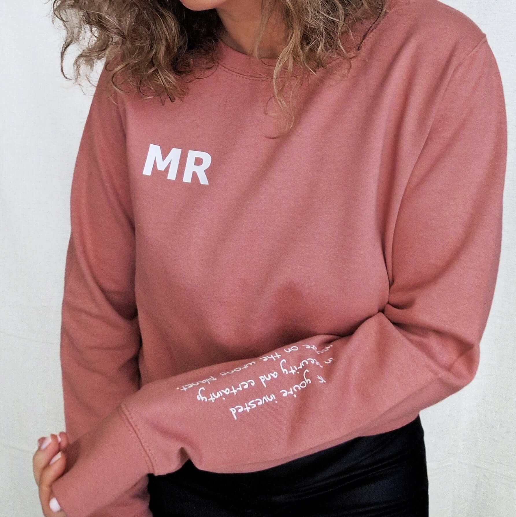 Personalised Sweatshirt with Your Favourite Quote. Personalised Quote Sweatshirt. - Put A Name On It