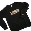 Personalised Year Sweatshirt with Personalised Initials. Ladies slogan sweatshirt. - Put A Name On It