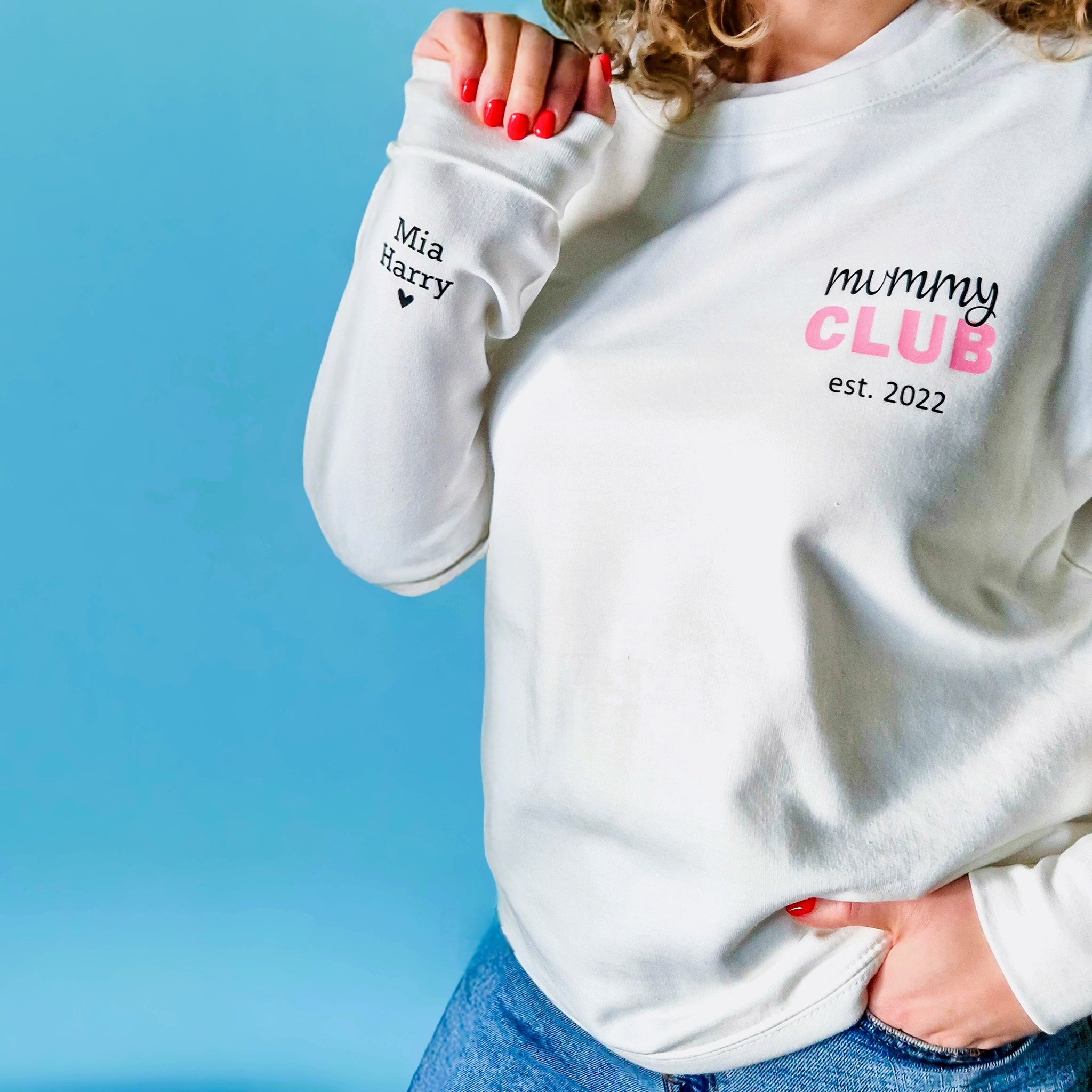 Personalised Sweatshirt for Mum | Jumper with Child’s Name | Gift for Mum - Put A Name On It
