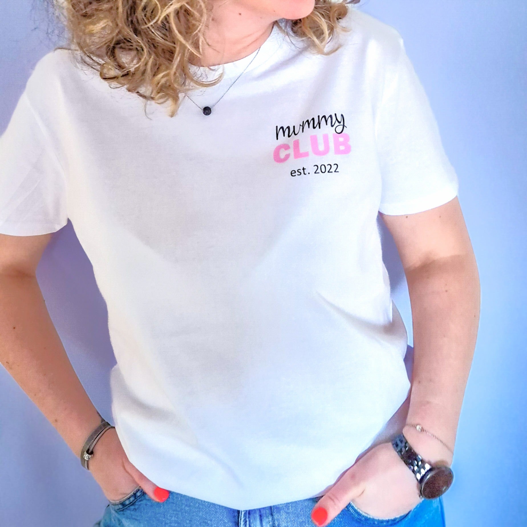 Personalised Mummy Club T-Shirt | Mother's Day Gift | Gift for Mum, Nana - Put A Name On It