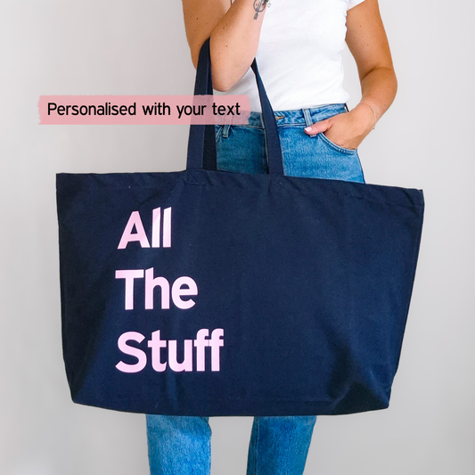 totes showing can text can be personalised 