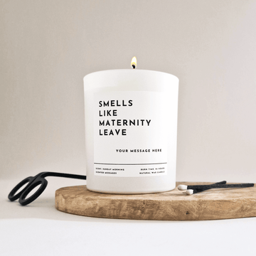 Pregnancy Gift. Funny Pregnancy Candle. Holy shit you're having a baby - Put A Name On It