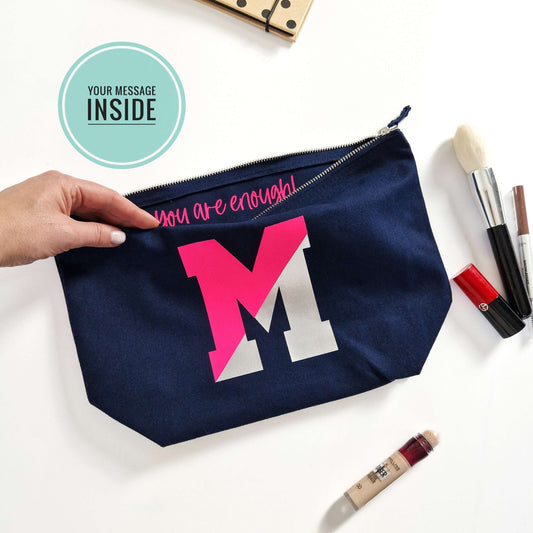 Personalised pouch with message inside. Different Colours Available. - Put A Name On It