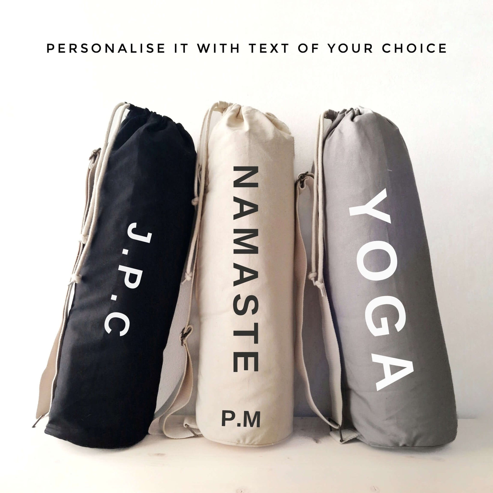 Personalised Yoga Mat Bag. Gym Mat Bag. Pilates Mat Bag. Yoga Mat Carrier. Custom Yoga Mat Bag. Personalised gym bag - Put A Name On It