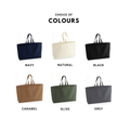 Oversized tote bag. Custom text tote. Mum Stuff. Extra Large Tote - Put A Name On It