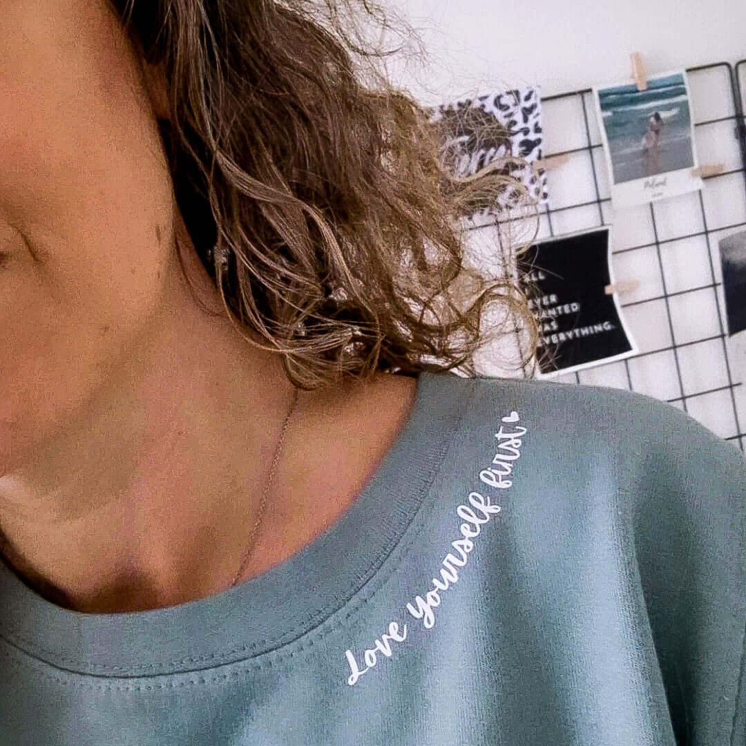 Personalised Slogan Sweatshirt. Motivational quote sweatshirt - Put A Name On It