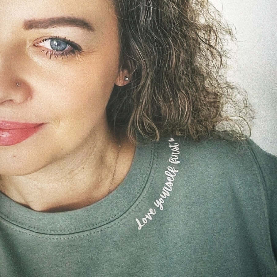 Personalised Slogan Sweatshirt. Motivational quote sweatshirt - Put A Name On It